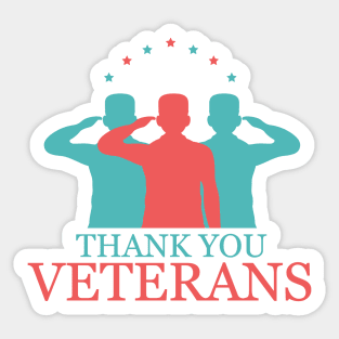 Thank You Veterans Sticker